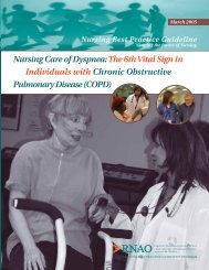 Nursing Care of Dyspnea: The 6th Vital Sign in Individuals with ...