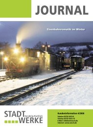 Eisenbahnromatik im Winter - Stadtwerke Annaberg-Buchholz