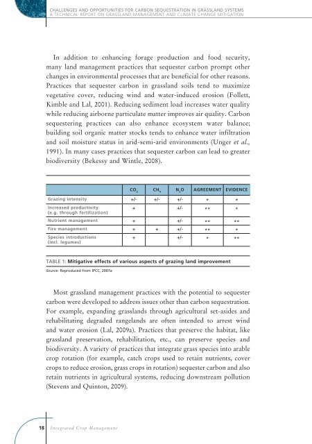 Challenges and opportunities for carbon sequestration in ... - FAO