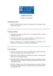 CURRICULUM VITAE MANUEL LUCAS DURAN Situación ... - ielat