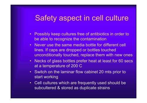 Basics of Cell Culture