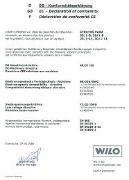 EG - KonformitÃƒÂ¤tserklÃƒÂ¤rung EC - Declaration of conformity ... - Wilo