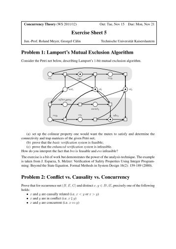 Exercise Sheet 5 Problem 1: Lamport's Mutual Exclusion Algorithm ...