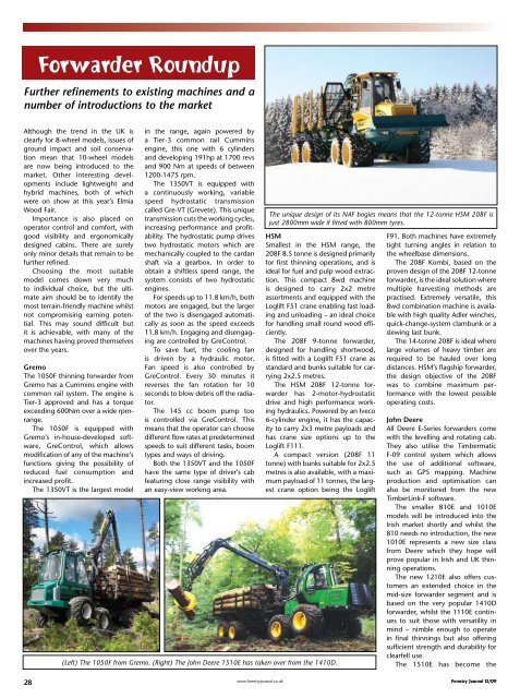 Forwarder Roundup - Forestry Journal