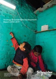 Strategy & Sustainable Development Report 2010-2011 - Schneider ...