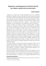 Hegemonía y contrahegemonía en la América Latina de ... - Rebelión