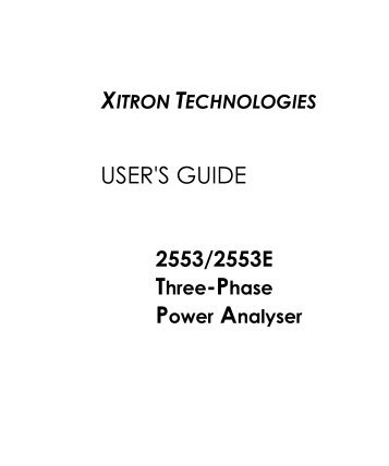 2553 User's Guide