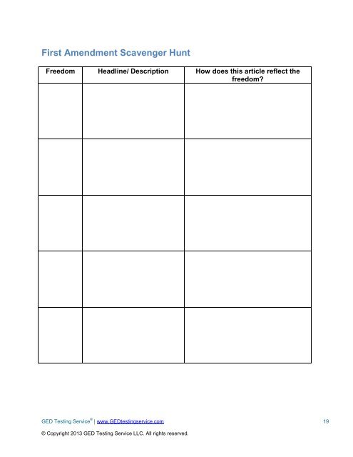 Social Studies and Science - GED Testing Service