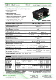 NMC 100 X -Serie /-series 60 Watt - FG-Elektronik GmbH