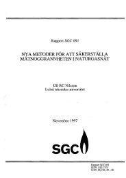 nyametoderfÃƒÂ¶rattsÃƒÂ¤kerstÃƒÂ¤lla mÃƒÂ¤tnoggrannheteninaturgasnÃƒÂ¤t - SGC