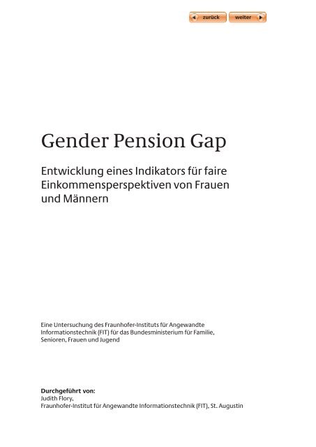 Gender Pension Gap - Bundesministerium für Familie, Senioren ...