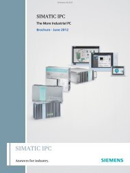 SIMATIC IPC The More Industrial PC Ã¢Â€Â¢ June 2012 - Industry