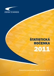 Å tatistickÃ¡ roÄenka Å tatistickÃ¡ roÄenka - ZSSK Cargo