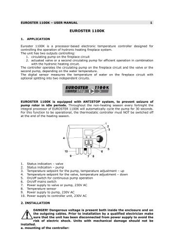 INSTRUKCJA EUROSTER 2020 - Logitron