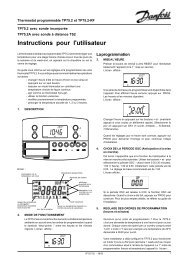 Manuel TP75.2 - Danfoss