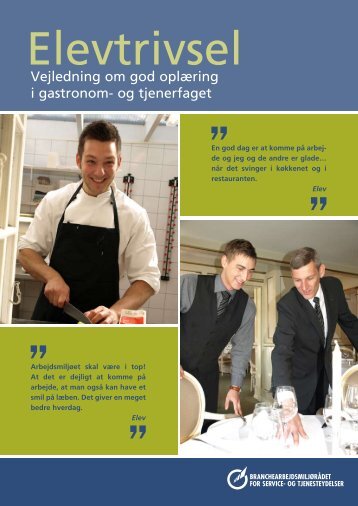Vejledning om god oplÃ¦ring i gastronom- og tjenerfaget