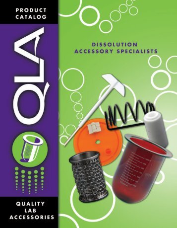 QLA Dissolution Accessories - Canadian Life Science