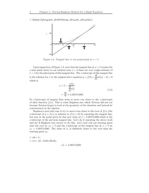 Principles of Linear Algebra With Maple The NewtonâRaphson ...