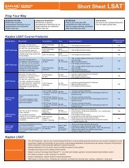 Short Sheet LSAT*