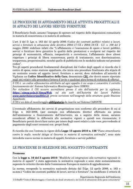 Vademecum beneficiari Sicilia.pdf - Regione Siciliana