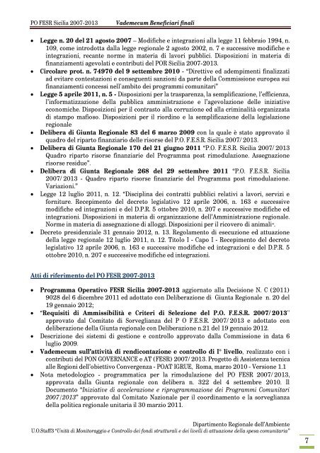 Vademecum beneficiari Sicilia.pdf - Regione Siciliana