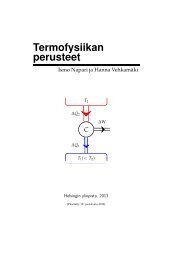 Termofysiikan perusteet, Ismo Napari ja Hanna Vehkamäki, 2013.