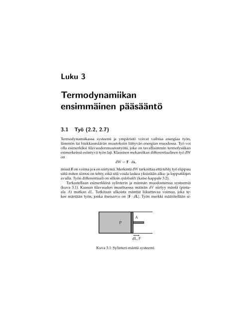 Termofysiikan perusteet, Ismo Napari ja Hanna Vehkamäki, 2013.