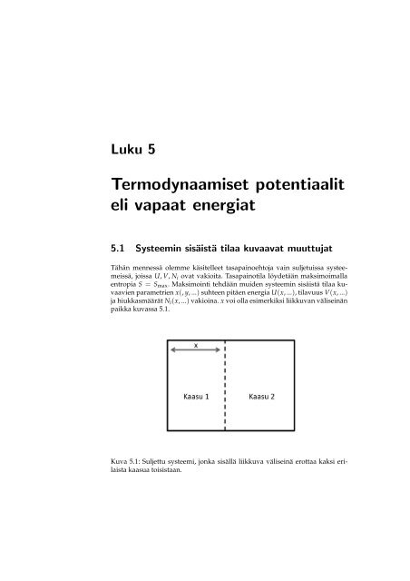 Termofysiikan perusteet, Ismo Napari ja Hanna Vehkamäki, 2013.