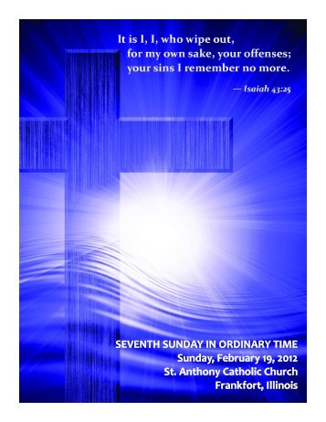 SEVENTH SUNDAY IN ORDINARY TIME SEVENTH SUNDAY IN ...