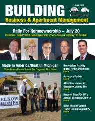 July 2012 BBAM Magazine - HBA of Southeastern Michigan