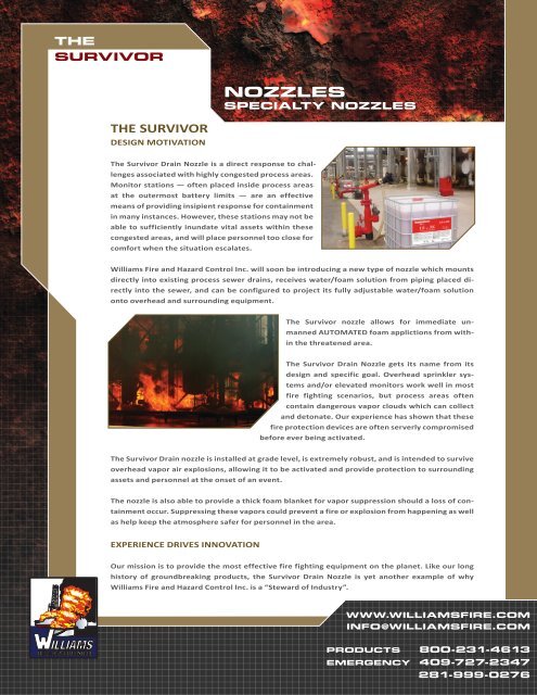 NOZZLES - Williams Fire & Hazard Control