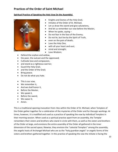 Order of St. Michael Study Guide - Magdalene Circle