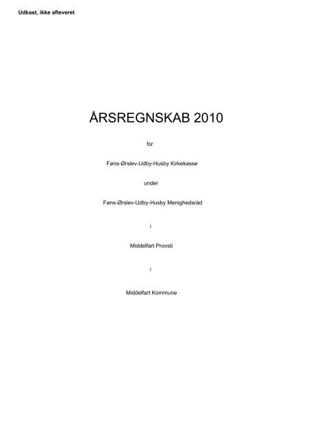 ÅRSREGNSKAB 2010