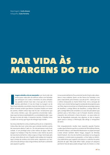 JosÃ© Eduardo Carvalho Dar vida Ã s margens do Tejo ... - CCDR-LVT