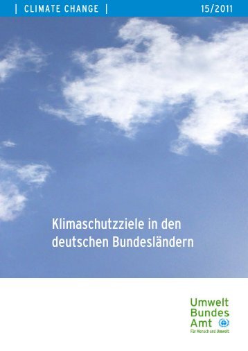 Klimaschutzziele in den deutschen BundeslÃ¤ndern