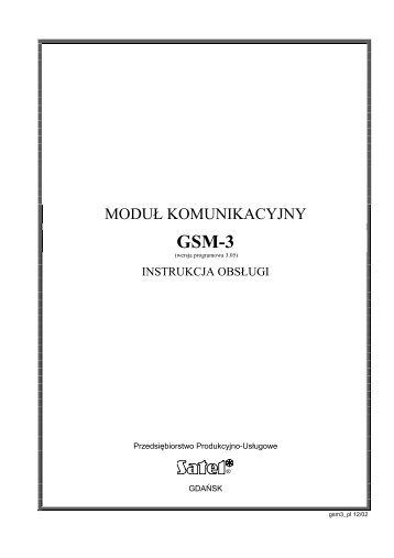 GSM-3 instrukcja ogÃ³lna - Satel