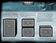 Introducing the all-new PowerHouse Bass Cabinet ... - Mesa Boogie