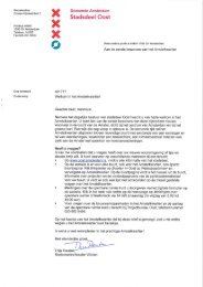 Welkomstbrief bewoners blok 4a en 4b - Stadsdeel Oost - Gemeente ...