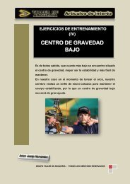 Ejercicios para centro de gravedad bajo - Taller de Arquería