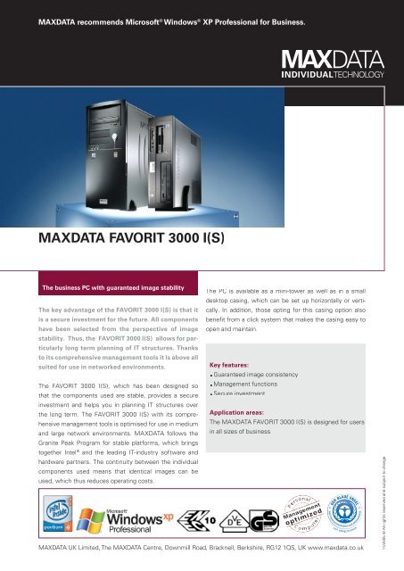 MAXDATA FAVORIT 3000 I(S)