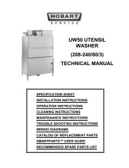 UW50 Technical Manual - Hobart