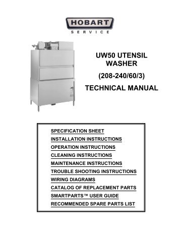 UW50 Technical Manual - Hobart