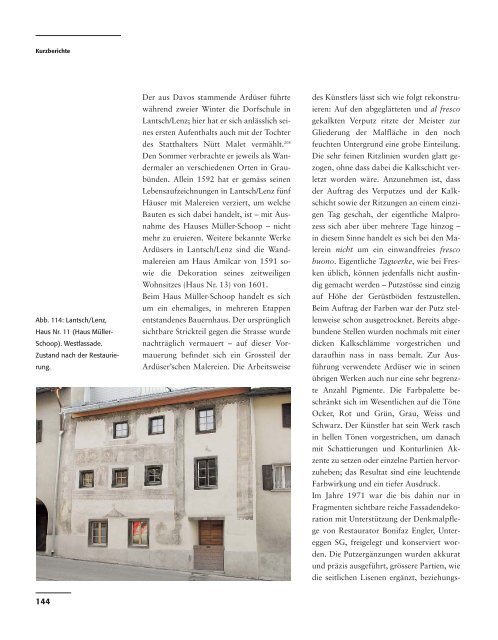 ARCH 2005 neu.qxp - Tgira da monuments - Kanton Graubünden