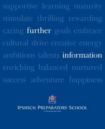 supportive learning maturity stimulate thrilling ... - Ipswich School