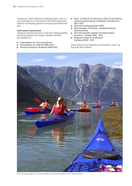 Regionalt utviklingsprogram 2012 (pdf-fil) - Hordaland fylkeskommune