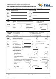 Datenblatt fÃ¼r eine Eigenerzeugungsanlage