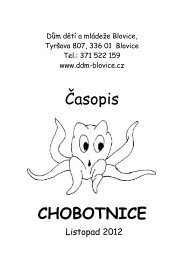 Äasopis CHOBOTNICE - Info Blovice