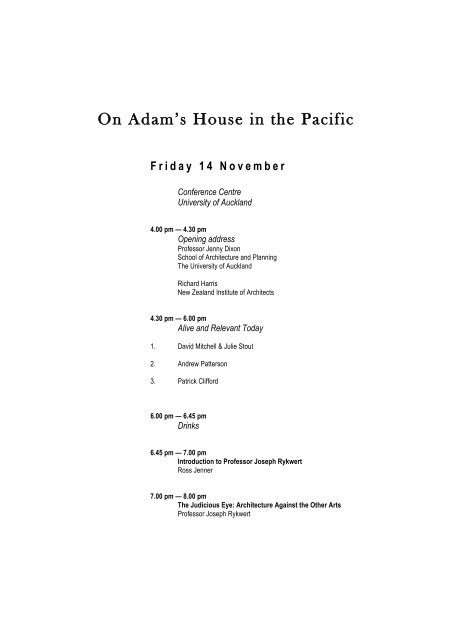 On Adam's House in the Pacific - Scholarly Commons Home