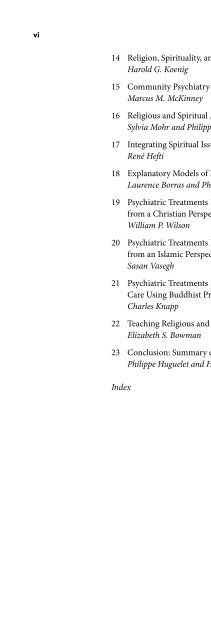 Religion and Spirituality in Psychiatry