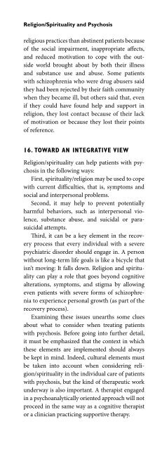 Religion and Spirituality in Psychiatry